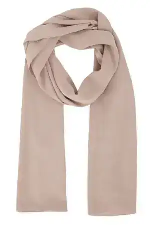 Beige women's scarf, stylish and versatile accessory for any outfit.